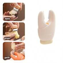 1pc 2-In-1 Crab Claw Garlic Peeler & Ginger Scraper, Magnetic Garlic Separator With Handle Garlic Peeling Tool - MultiWarna - View 10