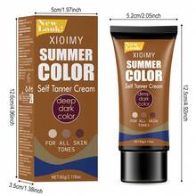 Xioimy 无日晒美黑身体油，深层滋润，不含酒精，富含维生素E，保湿不油腻，效果持久，打造古铜色光泽，适合所有肤质，夏季护肤，无日晒美黑产品 - 黃色 - 查看 9
