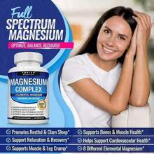 [Mother's Day Gift For Mom]Sinpuyle Toplux Magnesium Complex 1000mg – 8 Forms Of Elemental Magnesium (Glycinate, Citrate, Malate, Taurate & More) – Muscle, Bone, Sleep & Energy Support – Vegan, Non-GMO – 90 Capsules - 1瓶 - 查看 3