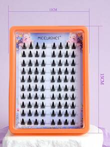 俏皮分段式假睫毛，浓密卷翘，打造戏剧性妆效，单簇装 - 查看 6