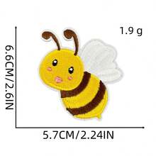 1 件彩色刺绣蜜蜂花朵贴片，夏季服装刺绣装饰。 - 夏日布貼 - 查看 10