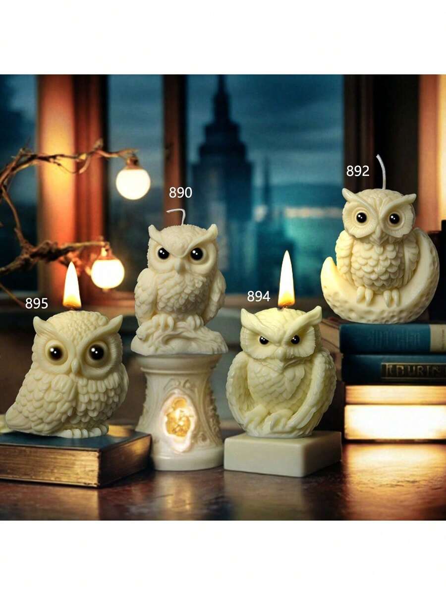Owl Shaped DIY Handmade Plaster Aromatherapy Silicone Mold, Multi-Purpose - Owl - View 1