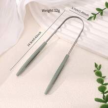 Dụng cụ cạo lưỡi bằng thép không gỉ, dụng cụ làm sạch lưỡi, dụng cụ loại bỏ mảng bám trên lưỡi giúp khử mùi hôi miệng, dụng cụ vệ sinh răng miệng dành cho người lớn. - Nhiều màu - Xem 7