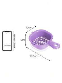 Dual-Layer Fruit Vegetable Washing Basket, Thickened Multi-Function Wall-Mounted Fruit Plate, Kitchen Household Thick Double-Layer Portable Perforated Drain Basket, Rice Washing Bowl - Multicolor - View 14