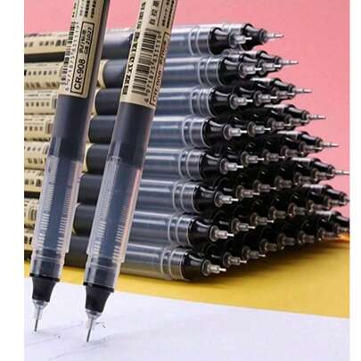 Bộ 1/5/10 bút mực lỏng khô nhanh, đầu bút 0.5mm, mực đen/xanh dương/đỏ, cần thiết cho trường học/văn phòng, mùa tựu trường.