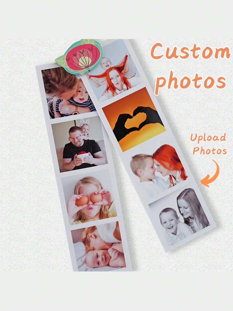 Customized Rectangular Photo, Couple Gift, Souvenir Gift, Creative Home Decor, Photo Wall, Personalized Bookmark, Unique Gift For Friends And Family, High-Definition Printed Photo - Multicolor - View 1