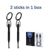 1/2/4/10件装不锈钢黑色滚花旋转手铐钥匙，带可拆卸钥匙环，通用安全约束钥匙，适用于大多数标准手铐 - A - 查看 12