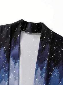 Áo kimono in hình ombre Ukiyo-E Nhật Bản dành cho nam - Nhiều màu - Xem 7