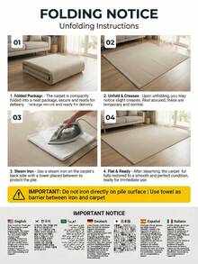 1件复古波西米亚风红色地毯，可水洗防滑仿羊毛地毯，适用于客厅和卧室 - 紅色波西米亞 - 查看 7