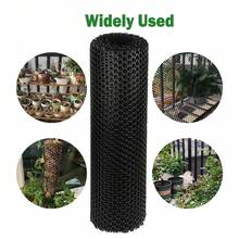 Valla de malla de alambre metálico y plástico de 40 cm x 300 cm - Red de plástico, adecuada para perros, conejos y aves de corral - Red protectora para mascotas de balcón (tamaño de malla de 3 mm a 12 mm) - Multicolor - Ver 3