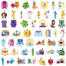 50pcs Numberblocks Cartoon Educational Math Animation Decorative Stickers For Notebook, Laptop DIY - Numberblocks - View 6