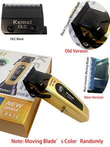 Kemei Bộ máy cắt và cạo râu điện chuyên nghiệp sạc USB, phù hợp cho nam giới, thân máy bằng kim loại, máy cạo râu không dây, KM-90-4, KM-2293 và KM-3209, bộ chăm sóc cá nhân hàng ngày cho nam giới, quà tặng sinh nhật, quà tặng Ngày của Cha, quà tặng bạn trai, bộ dụng cụ cắt, tỉa và cạo râu tại nhà. - Xem 6