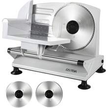 YASHE Meat Slicer Machine For Home, Electric  Food Slicer With Removable 6.7" Stainless Steel Blades, 0-15mm Adjustable Thickness, Easy To Clean, 150W, Ideal For Cold Cuts, Cheese, Bread, Fruit,201 Stainless Steel - 150W Meat Slicer With 2 Blades - View 10