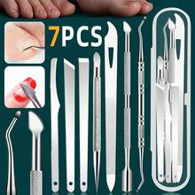 Nail Professional Muti Function Cuticle Pusher Remover Nail Care Manicure Tools Kits, Stainless Steel Pedicure Tool Set Professional Foot Care Exfoliator For Smooth Light Beige, Portable Travel Case Included - Multicolor - View 16