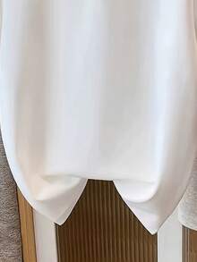 1 Piece Spring/Summer Simple Round-Neck Fashion Loose Versatile Casual Short-Sleeve T-Shirt Women's Top With Printed Pattern New Arrivals 100% Cotton Mother's Day Gift - trắng - Xem 7