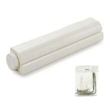 1 pieza Cuerda de tender retráctil y blanca 18 m, adecuada para uso interior y exterior en baño, dormitorio, balcón, sala de estar, lavandería para ropa, pantalones, zapatos, vaqueros, botas, faldas, primavera, estilo minimalista, blusas de verano - Ver 3