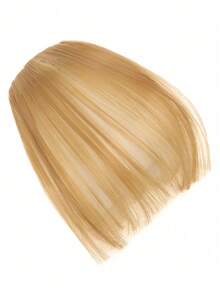 Hairbangs Air Bangs Clip-On Wig Without Temples, Synthetic Straight Bangs, High-Temperature Fiber Wig Bangs - Black - View 4