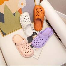 Dép bít mũi mùa hè mới 2026, giày làm vườn chống trượt cho nam và nữ, giày đi biển và công viên nước, thiết kế khoét rỗng, bán sỉ - Dép nữ - Xem 7