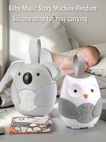 Luz nocturna con forma de búho que reproduce melodías, juguete colgante portátil con música para cochecito de bebé - Reproductor de música para dormir - Ver 3