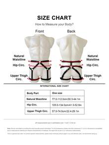 Men's Punk Gothic Faux Leather Thigh Leg Harness For Rave Festival And Party Outfit - Black - View 3