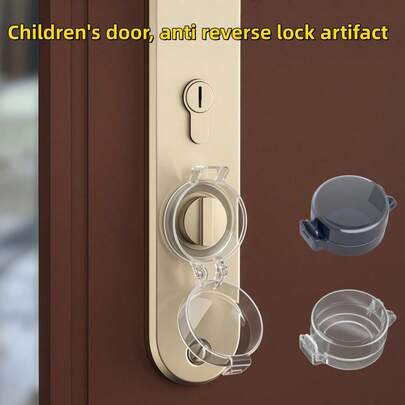 6件套卧室防反锁保护罩，门锁保护器，防止婴儿/儿童将自己反锁在门内，家居安全装置