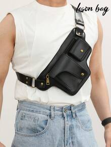 都市男士胸包 | 街头风日常包 - 彩色 - 查看 5