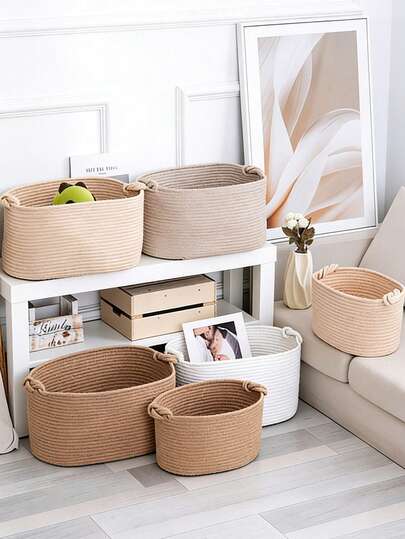 1ชิ้น ตะกร้าซักรีดพับได้ หนาขึ้น ขนาดใหญ่พิเศษ, ตะกร้าใส่ผ้าห่ม, ตะกร้าถักมือพร้อมลูกบิดมงคล สำหรับเก็บเสื้อผ้า ผ้าห่ม หมอน ของเล่น สิ่งของเบ็ดเตล็ด รองเท้า เหมาะสำหรับห้องนอน ห้องซักรีด ทางเดิน, ตะกร้าแขวนพืชแบบโมเดิร์นบ้อง, ตะกร้าสานไม้ไผ่ จอร์จ, ตกแต่งกรอบโลหะผสมธรรมชาติสำหรับตกแต่งสวนแนวชายฝั่ง