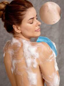 2-delat set med exfolierande badsvampar, afrikansk luffa-skrubbaduk, dubbelsidig design, skonsam/grov exfoliering, rengör kroppen effektivt, premiumnätmaterial, praktisk knytdesign, luffasvamp, lämnar huden len, lämplig för daglig användning - Multifärgad - Visa 5