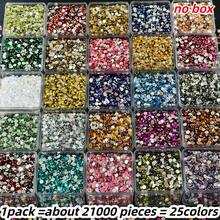 21,000 Pieces, 25 Colors - 5D Resin Round Glitter DIY Kit, 3mm Diameter, Silver Flat-Back Rhinestones, Suitable For Creative Hand-Painting On Coasters, Keychains, Wreaths, Nail Art, Clothing, And Jewelry Accessories; Beads For Jewelry Making; Bracelet-Making Materials; Clothing Beads; Sewing Beads; Embroidery Beads; Nail Art And Gemstones; Resin Jewelry; Craft Supplies; Decorative Beads; Fashion Designers - Nhiều màu/25 màu - Xem 12