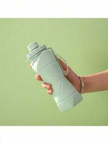 Silicone Collapsible Sports Water Bottles Outdoor Camping Folding Water Cup Large Capacity Travel Foldable Leakproof Kettle - 作為 - 查看 9
