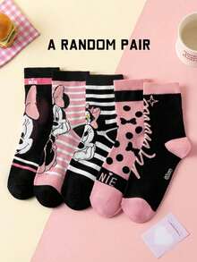 Disney 一双迪士尼官方授权卡通人物袜子，新年和圣诞节礼物袜，经典动画设计，新颖有趣，男女通用情侣袜，是送礼和派对的理想之选 - 彩色 - 查看 14