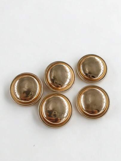  10 pezzi di bottoni in metallo color oro rosa, adatti per cappotti, giacche, accessori di abbigliamento, forniture per cucire, durevoli e robusti