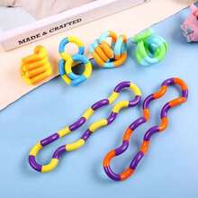Set de 3 piezas de juguetes antiestrés de cubo de estado de ánimo de unicolor de moda - A - Ver 2