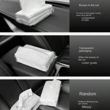 1pc Multi-Function Car Seat Side Storage Bag - Made Of PU Leather, With Tissue Dispenser, Net Pocket For Phone And Pen, Car Seat Side Tissue Holder, Car Hanging Bag, Multi-Purpose Tissue Box Storage Bag - View 3