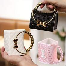 Handbag Shaped Ceramic Cup - Insulated Coffee/Tea Cup, Portable, Hand Wash, Birthday Gift - Multicolor - View 4