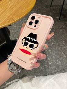 Paul Frank 授权竹制手机壳，全包防震保护，带摄像头保护盖，棋盘格猴子图案，全新设计，适用于 13/14/15/16/17 Pro Max - 彩色 - 查看 2