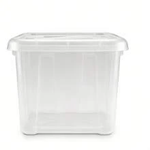 Hộp đựng đồ đa năng dung tích lớn được nâng cấp, có nắp đậy, hộp đựng đồ dày dặn 30L có khóa cài và tay cầm, hộp đựng quần áo kín chống ẩm có nắp đậy, màu sắc được giao ngẫu nhiên. - Xem 8