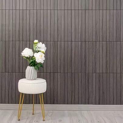 10 piezas Papel tapiz autoadhesivo con efecto 3D de patrón de ladrillo gris - Impermeable, a prueba de humedad, duradero y fácil de limpiar Pegatinas de PVC para una decoración fácil de la habitación