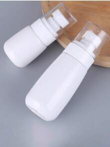 1个60毫升白色塑料旅行洗漱瓶，按压式真空泵化妆品瓶，可重复灌装乳液瓶，防漏空化妆品容器，适合旅行和日常使用 - 查看 3