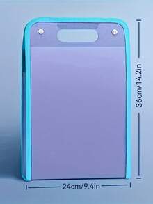 1 pieza Carpeta con 13 compartimentos para almacenamiento, incluye 12 etiquetas de clasificación, impermeable y durable, adecuada para guardar artículos de oficina diarios, artículos escolares, exámenes y materiales, organizador de gran capacidad, incluye pegatinas de clasificación - A - Ver 5