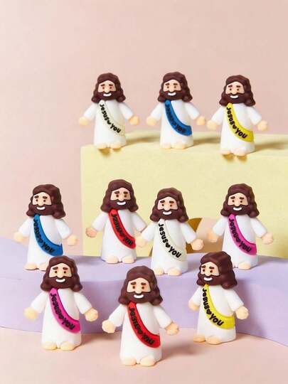 POKOJA LAND 10/20pcs Mini Jesus Doll Jesus Love You Jesus Toys Small Jesus Doll Hide And Seek Sunday Party Favor Gifts (Random Colors) Miniature Jesus,Christian Toys,Small Toys,Christian Toys,Party Favors,Jesus,Toys,Jesus Gift,Jesus Stuffie,Miniature Jesus,Jesus,Mini Jesus,Christian Stuff,Jesus,Christian Stuff,Mini Jesus