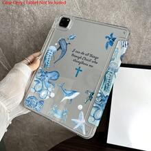 1 件基督教海洋生物印花保护套，带笔槽，适用于 iPad 10.9/10.2/ Air 第五代/Pro 11/第十代/9.7/Air 2/（第七代）/（第八代）/ Air 4/5/ Pro 11/ 第十代 10.9 英寸 2022 款智能保护套/ Air 13（M3 2025）/ Air 11（M3 2025）/ Air 11（M3 2025）/ 11（A16 2025）/ 兼容 Galaxy Tab S10+/S9/A9，兼容小米 5/5PR/6/6PRO/7/7PRO - 彩色 - 查看 7