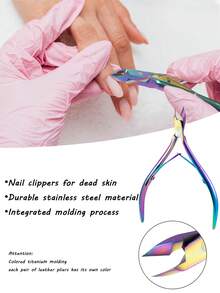 8/5/2pcs Stainless Steel Nail Clippers, Colorful Style, High Precision Nail Scissors, Exfoliation Tool, Nail Clipper, Simple And Easy To Use, Suitable For Home Use, Nail Salon, Foot Bath Shop, Nail Care Tool, Exfoliation Care Tool - Multicolor - View 4