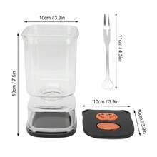 Sealed Plastic Pickle Jar With Removable Strainer And Silicone Gasket, Flip-Top Design, Suitable For Kimchi, Onions, Cocktail Fruits - Multicolor - View 3