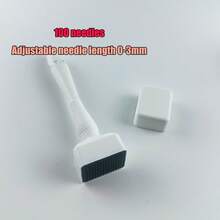 100/140针面部及头皮按摩滚轮 | 独立包装，卫生安全 | 0-3毫米可调节针头 | 适用于胡须、头皮、面部，居家及沙龙均可使用 | 节日美容护理礼品 - A - 查看 9