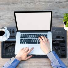 Gun Large Washable Mouse Pad Rubber Non-Slip Desk Gadgets Pc Setup Accessories Office Mouse Mat Setup Extended Pad Mousepad - Xem 4