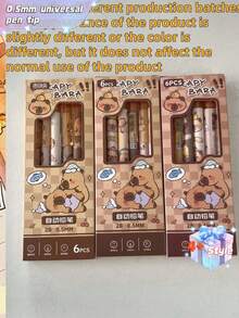 1/3/6/12 chiếc bút chì tự động có nút tẩy hình cá heo (gói 6 chiếc), màu sắc và kiểu dáng ngẫu nhiên, bút văn phòng phẩm sáng tạo chất lượng cao dành cho học sinh, bút chì tự động có nút tẩy dễ thương, bút chì 2B 0.5mm dành cho học sinh, không cần gọt ngòi, nút tẩy tự động có thể thay thế, viết chữ mượt mà. - Tròn - Xem 9