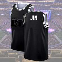K-POP BTSS Fans J-Hope Basketball Jersey For Men And Women J-Hope Top Tee T-Shirt, Retro World Tour 2026 Merch Gifts, Bangtan Come Back Basketball Jersey Tee Gift, Elegant Party Men And Women's Tee, Ideal For Travel, Home Wear, Parties & Casual Wear For Adults, Elegant & Fashionable Clothing | Playful Graphic Tee | Nontransparent Material - JHOPE - 查看 3
