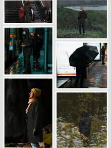 Women Coats - Black - View 6