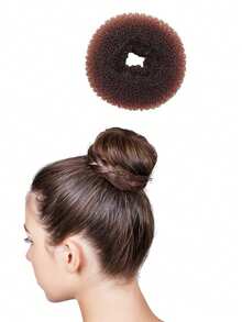 Bộ 6 dụng cụ tạo búi tóc gồm: cỡ cực lớn, lớn, vừa và nhỏ, 20 kẹp tóc lớn và 10 dây buộc tóc màu đen dành cho tóc dày. - Nhiều màu - Xem 14